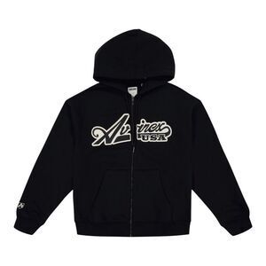 Avirex Hoodie Script Mens Black AVF242K41
